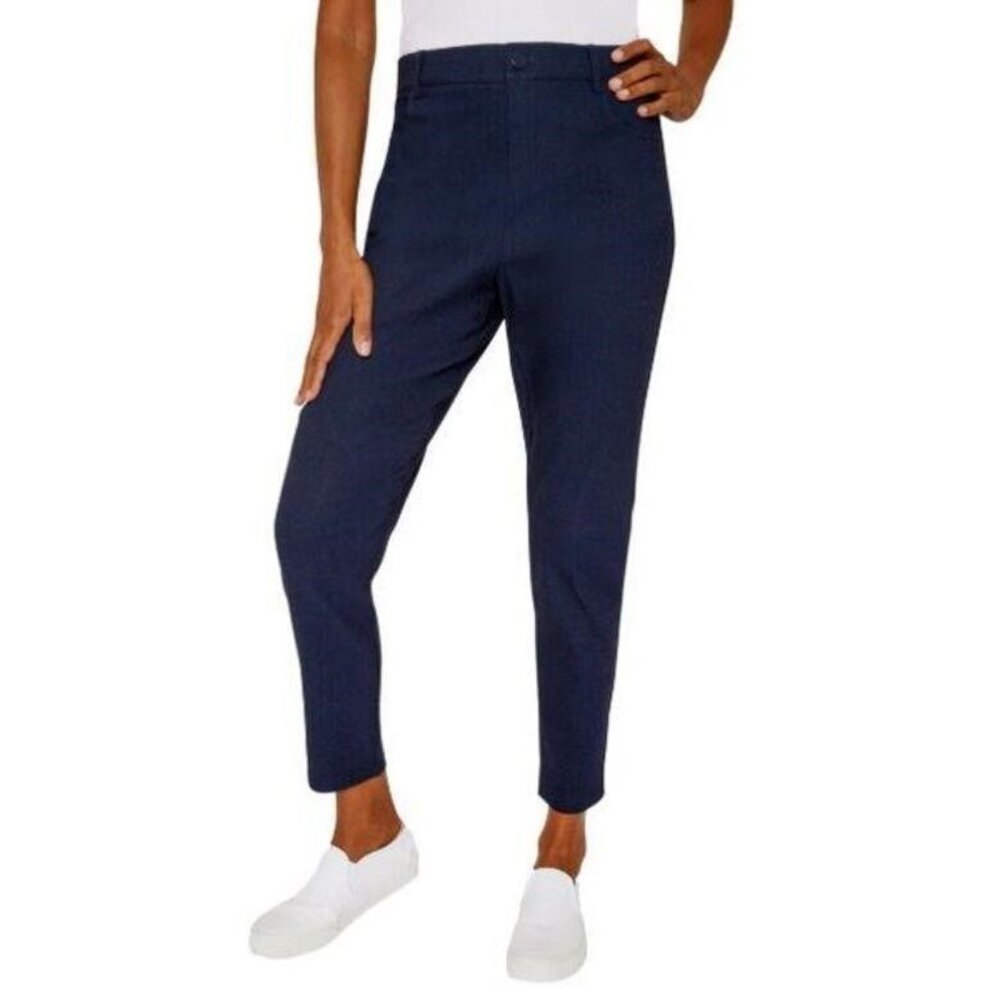 Mario Serrani Women's Pants Large, Blue NEW